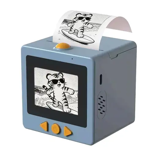 Mini Impresora Térmica Klack AI Printer Bluetooth WiFi Recargable Azul Mini Impresora Térmica Klack AI Printer Bluetooth WiFi Recargable Azul