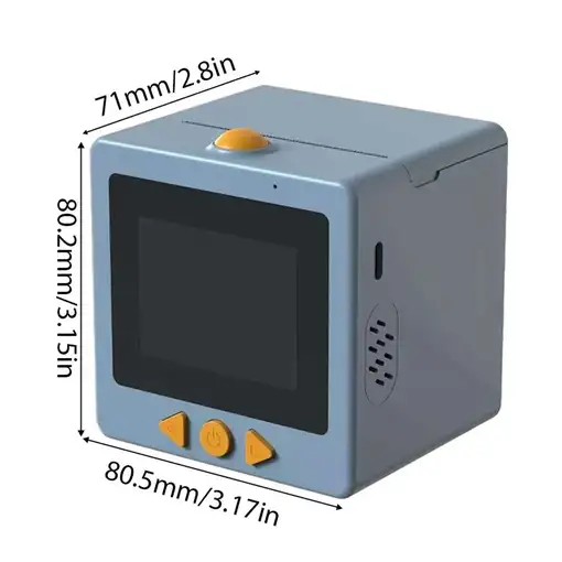 Mini Impresora Térmica Klack AI Printer Bluetooth WiFi Recargable Azul
