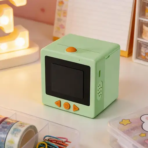 Mini Impresora Térmica Klack AI Printer Bluetooth WiFi Recargable Verde
