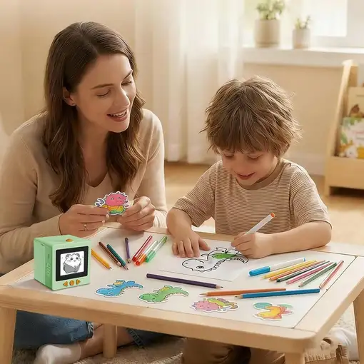Mini Impresora Térmica Klack AI Printer Bluetooth WiFi Recargable Verde