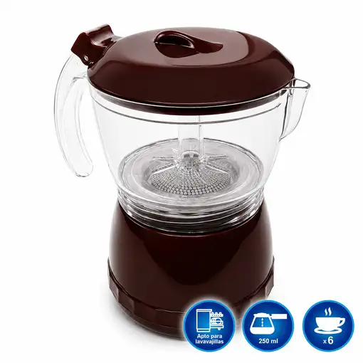 Cafetera Klack para Microondas 6 Tazas con Filtro Permanente