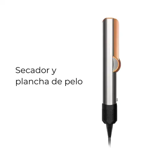 Plancha secador Klack 2 en 1 con iones negativos Gris