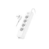 Regleta Klack 4 enchufes Schuko con 3 USB y cable de 1,5 m Regleta Klack 4 enchufes Schuko con 3 USB y cable de 1,5 m