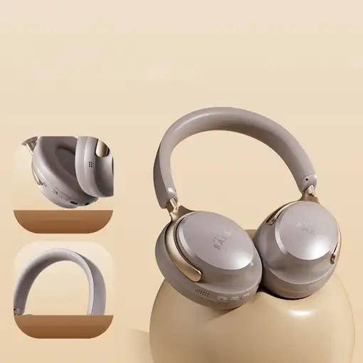 Auriculares Klack BASS100 ANC Bluetooth 5.4 HiFi 360° Negro