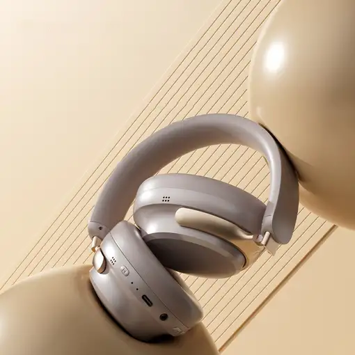 Auriculares Klack BASS100 ANC Bluetooth 5.4 HiFi 360° Rosa