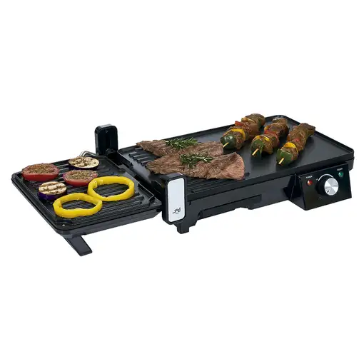 Parrilla multifunción Klack 2 en 1 grill y plancha 2000W apertura 180°