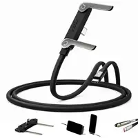 Cable USB-C Klack 240W 2 en 1 con soporte integrado y carga rápida PD Cable USB-C Klack 240W 2 en 1 con soporte integrado y carga rápida PD