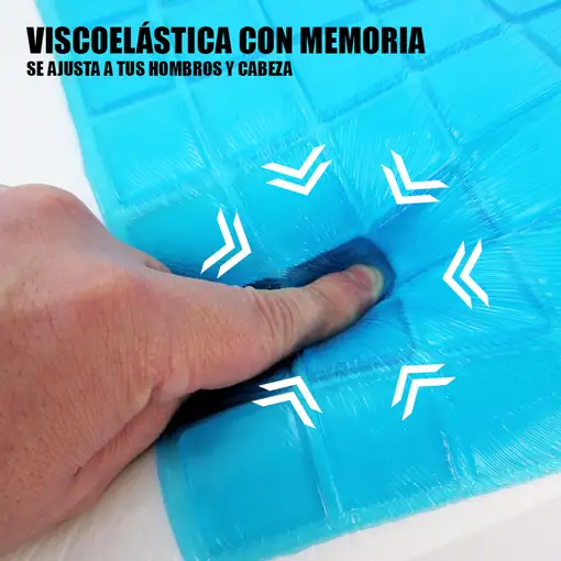 Almohada Viscoelástica Klack con Gel Refrescante y Efecto Memoria