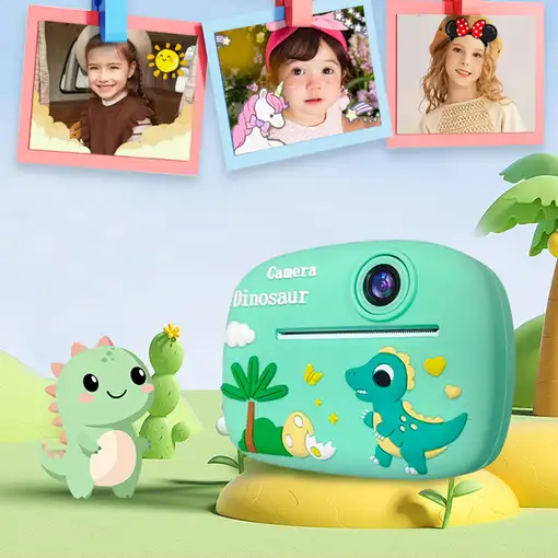 Cámara Infantil Klack con Impresión Instantánea y Vídeo Verde