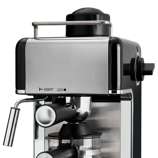 Cafetera Espresso Klack 3,5 Bares 4 Tazas 800W Acero Inoxidable