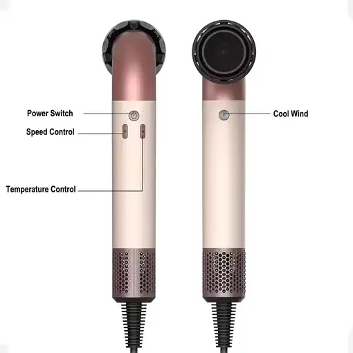 Secador Klack SECDYS CURVO 5 en 1 1400W con Iones Negativos Azul