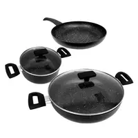 Batería de Cocina Klack 5 Piezas con Tapas 20, 24 y 28 cm