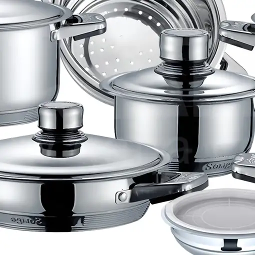 Batería de Cocina Klack 16 Piezas Acero Inoxidable Inducción