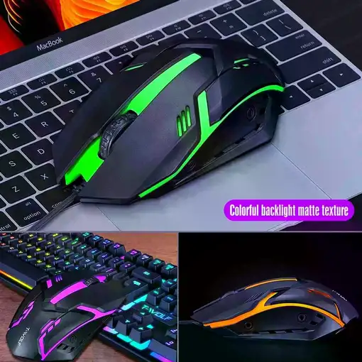 Teclado Gaming Klack con Cable USB y Retroiluminación LED
