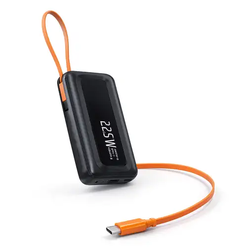 PowerBank Klack 10000mAh 22.5W con Cable Retráctil para iPhone