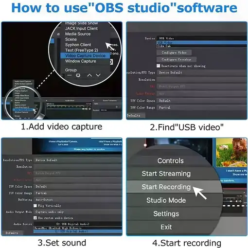 Capturadora de Vídeo HDMI Klack 1080P 30FPS con Audio USB