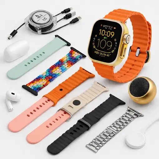 Pack Smartwatch KLACK H92 Ultra3, Auriculares, Altavoz, 7 Correas, Dorado Pack Smartwatch KLACK H92 Ultra3, Auriculares, Altavoz, 7 Correas, Dorado