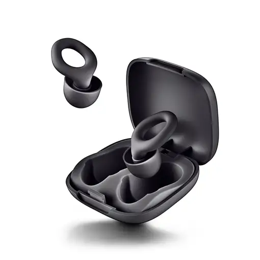 Tapones silicona para los oidos con reducción de ruido Noon Black| NGS