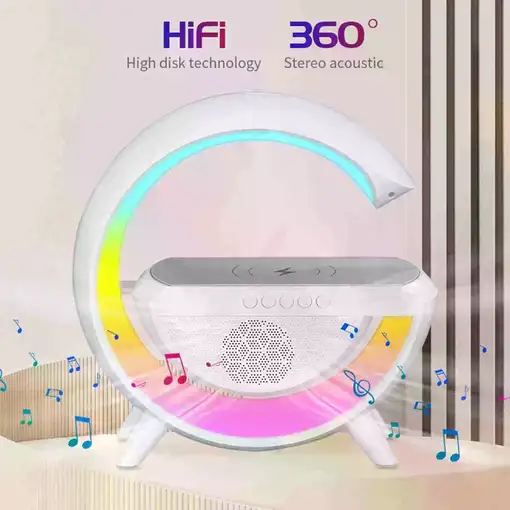Altavoz Lámpara Bluetooth Klack con Carga Inalámbrica Tipo G