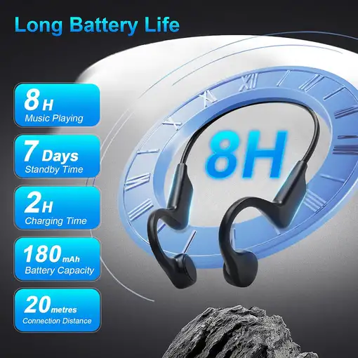 Auriculares Bluetooth Klack por Conducción Ósea IP55 y 8 Horas de Batería