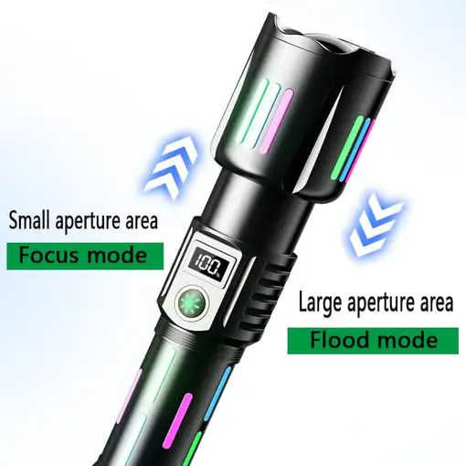 Linterna PowerBank Klack Recargable Impermeable con Pantalla LCD