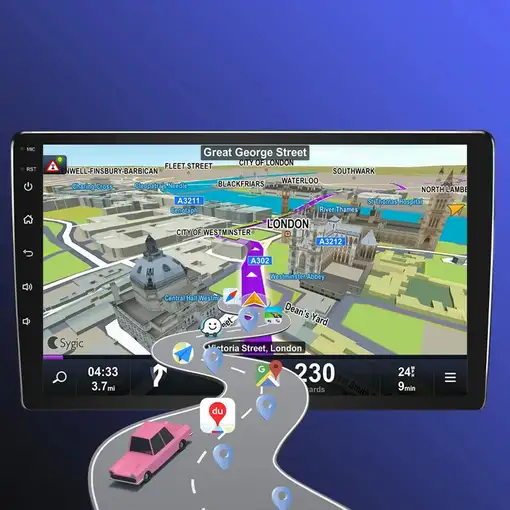 Reproductor Multimedia Klack Android 1 DIN Universal 9" QLED GPS CarPlay 6GB