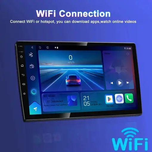 Reproductor Multimedia Klack Android 1 DIN Universal 9" QLED GPS CarPlay 6GB