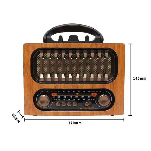 Radio Retro Klack Portátil FM/AM Bluetooth USB y MicroSD