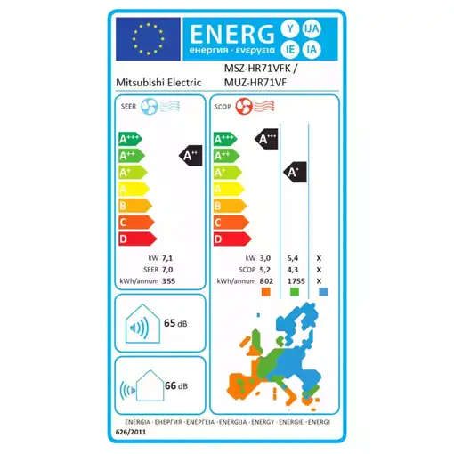 Aire Acondicionado Mitsubishi Electric MSZ-HR71VFK WIFI