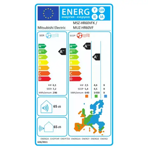 Aire Acondicionado Mitsubishi Electric MSZ-HR60VFK WIFI