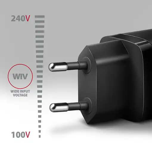 Axagon ACU-PQ30 Ladegerät QC3.0, 4.0/AFC/FCP/PPS/Apple+ PD USB-C, 30W - schwarz -