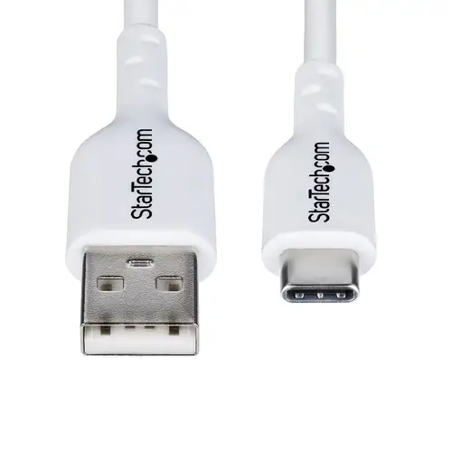 StarTech.com Cable de Carga USB-A a USB-C Blanco de 2m - Cable de Carga USB Tipo C