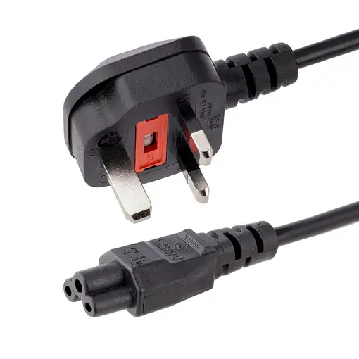 StarTech.com Cable de 2m de Alimentación para Portátiles, Enchufe BS1363 a C5, 2,5 StarTech.com Cable de 2m de Alimentación para Portátiles, Enchufe BS1363 a C5, 2,5