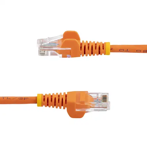 StarTech.com Cable de Red de 0,5m Naranja Cat5e Ethernet RJ45 sin Enganches