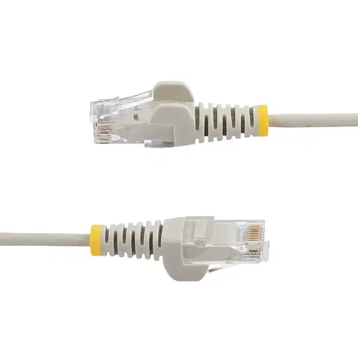 StarTech.com Cable Cat6 de 1m - Delgado - con Conectores RJ45 sin Enganches - Gris