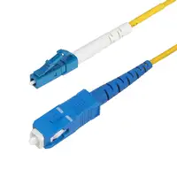 StarTech.com Cable de Fibra Óptica Simplex LC a SC (UPC) OS2 Monomodo de 5m - 9/12