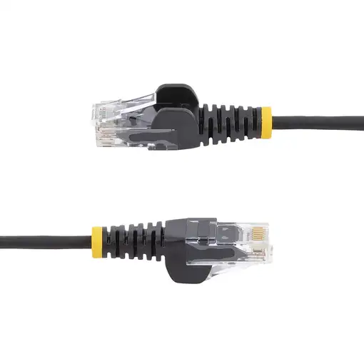 StarTech.com Cable Cat6 de 2,5m - Delgado - con Conectores RJ45 sin Enganches - Ne