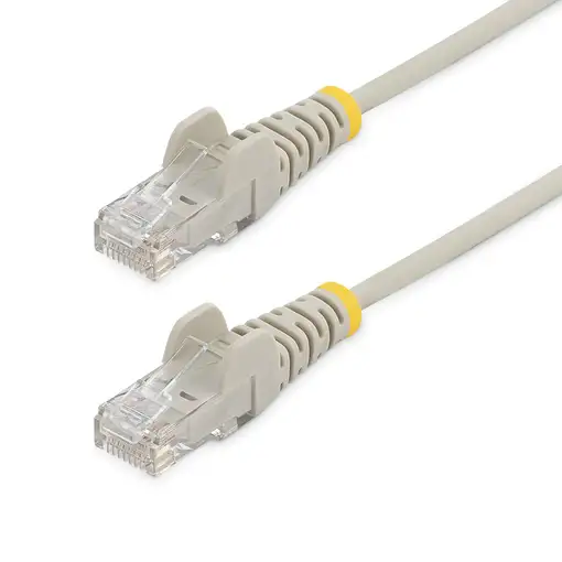 StarTech.com Cable Cat6 de 1,5m - Delgado - con Conectores RJ45 sin Enganches - Gr StarTech.com Cable Cat6 de 1,5m - Delgado - con Conectores RJ45 sin Enganches - Gr