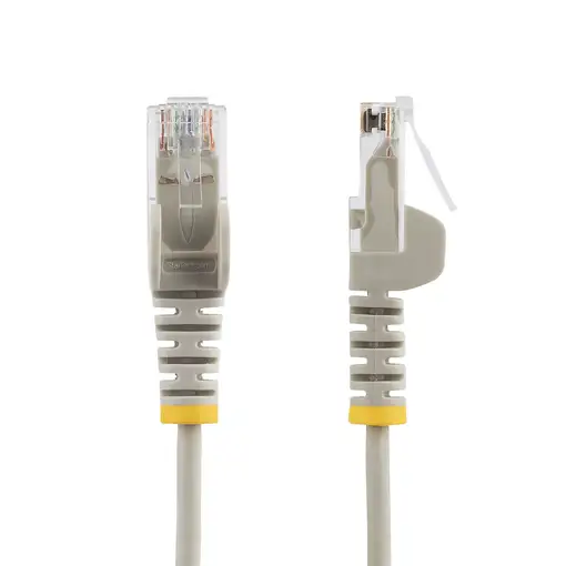 StarTech.com Cable Cat6 de 1,5m - Delgado - con Conectores RJ45 sin Enganches - Gr