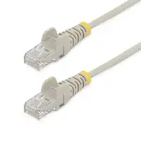 StarTech.com Cable Cat6 de 2,5m - Delgado - con Conectores RJ45 sin Enganches - Gr