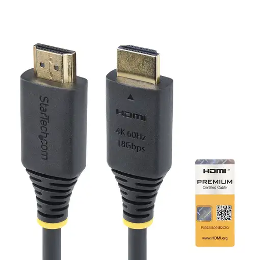 StarTech.com Cable HDMI Certificado Premium de Alta Velocidad de 1m - 4K 60Hz - 14 StarTech.com Cable HDMI Certificado Premium de Alta Velocidad de 1m - 4K 60Hz - 14