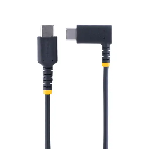 StarTech.com Cable 15cm USB C Acodado - en Ángulo Recto - PD 60W - 3A - Cable USB-