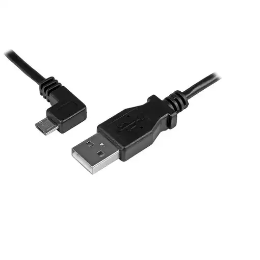 StarTech.com Cable de 0,5m Micro USB Acodado a la Izquierda para Carga y Sincroniz StarTech.com Cable de 0,5m Micro USB Acodado a la Izquierda para Carga y Sincroniz