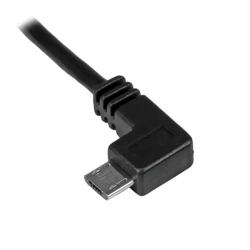 StarTech.com Cable de 0,5m Micro USB Acodado a la Izquierda para Carga y Sincroniz