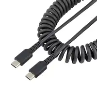 StarTech.com Cable de 50cm de Carga USB C a USB C, Cable USB Tipo C Rizado de Carg StarTech.com Cable de 50cm de Carga USB C a USB C, Cable USB Tipo C Rizado de Carg