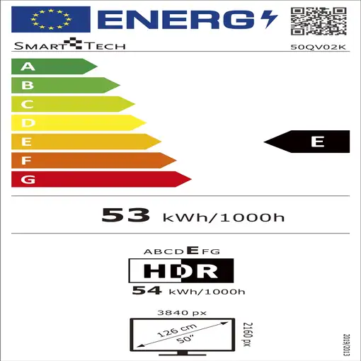 Smart Tech 50" 50QV02K UHD QLED VIDAA