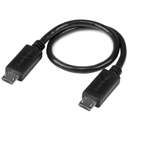 StarTech.com Cable USB OTG de 20cm - Cable Adaptador Micro USB a Micro USB - Macho StarTech.com Cable USB OTG de 20cm - Cable Adaptador Micro USB a Micro USB - Macho