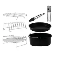 Cecotec 04995 accesorio para freidoras Kit de accesorios Negro, Acero inoxidable