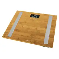 JATA 577 báscula de baño Rectángulo Bamboo Báscula personal electrónica