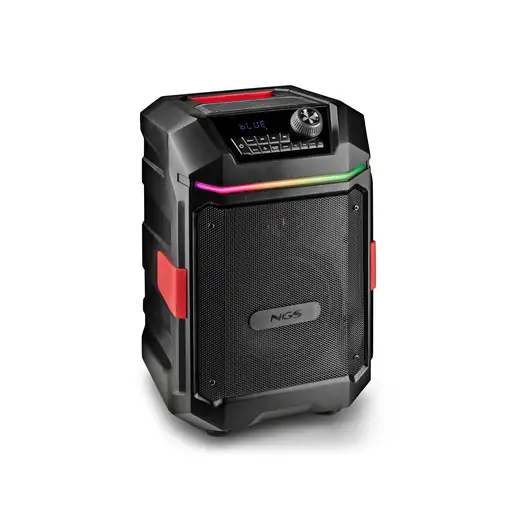 NGS WILD BASH COMPACT: Altavoz portáil 200W BT/TWS, USB/AUX, batería 6h, LED, IPX6 NGS WILD BASH COMPACT: Altavoz portáil 200W BT/TWS, USB/AUX, batería 6h, LED, IPX6